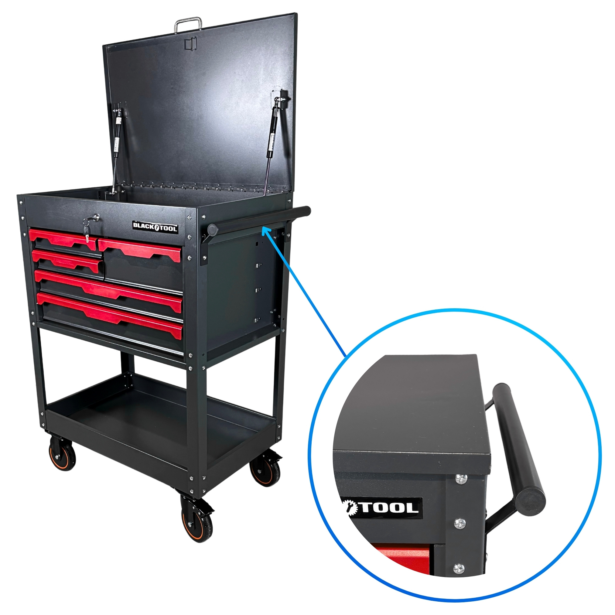 BL-5004 Dielenský vozík Gear Prázdny 5 zásuviek (18)